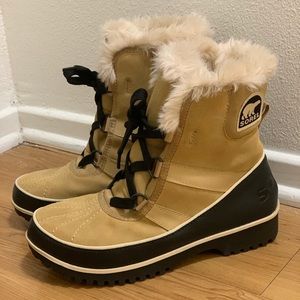 SOREL Women Tivoli II Suede Boots - Tan - Size 7